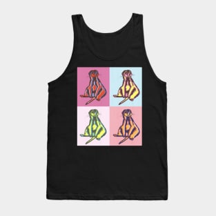 Meerkat Pop Art Style Tank Top